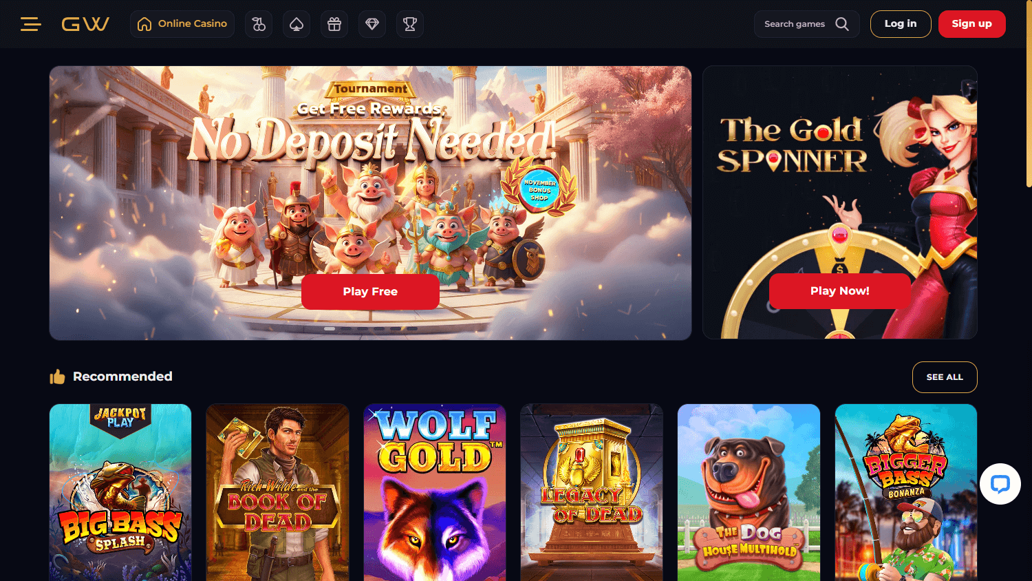 Goldwin Casino Desktop screenshot